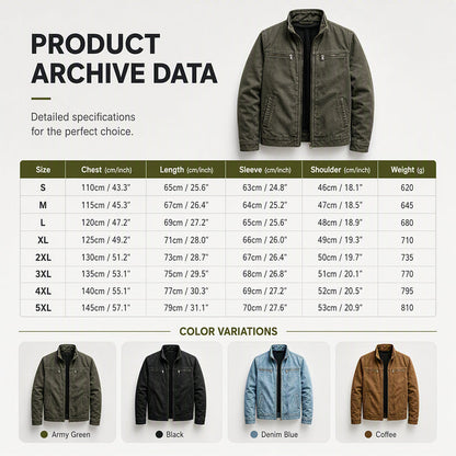Men's Casual Slim Fit Cargo Jacket