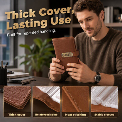 💵Lockable Checkbook & Document Organizer📓