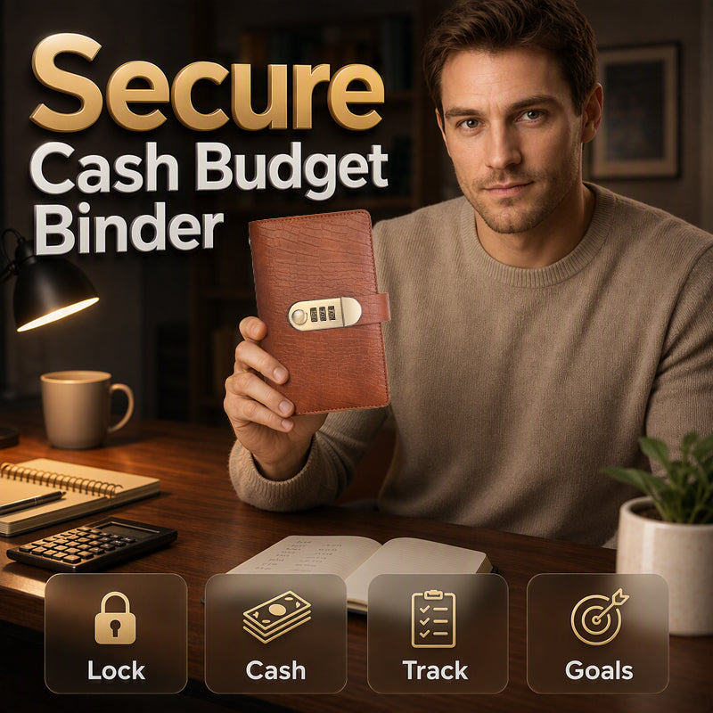 💵Lockable Checkbook & Document Organizer📓