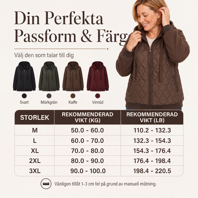 🧥Kvinnors quiltad jacka med huva och skarvade detaljer