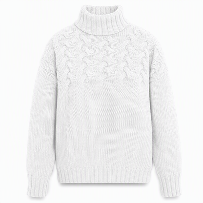 🛍️New Arrivals - Casual Solid Color Turtleneck Knit Pullover