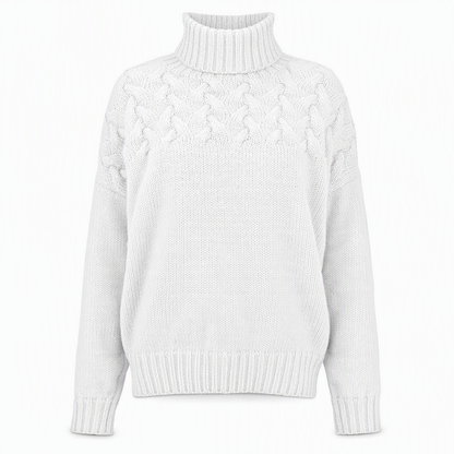 🛍️New Arrivals - Casual Solid Color Turtleneck Knit Pullover