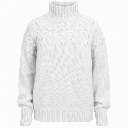 🛍️New Arrivals - Casual Solid Color Turtleneck Knit Pullover
