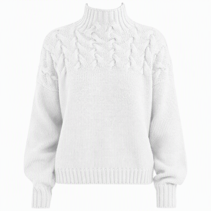 🛍️New Arrivals - Casual Solid Color Turtleneck Knit Pullover