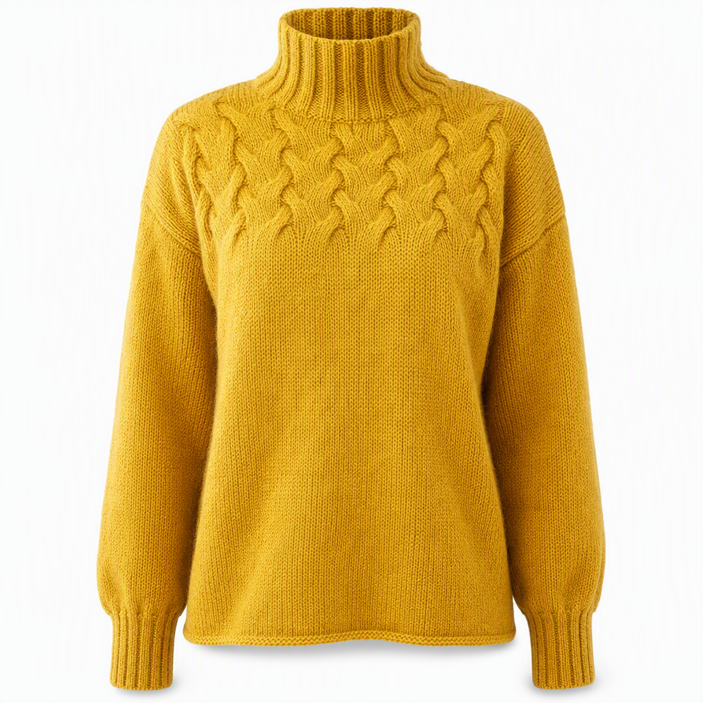 🛍️New Arrivals - Casual Solid Color Turtleneck Knit Pullover