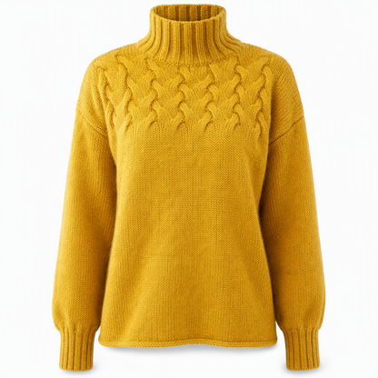 🛍️New Arrivals - Casual Solid Color Turtleneck Knit Pullover