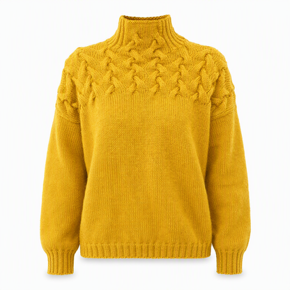 🛍️New Arrivals - Casual Solid Color Turtleneck Knit Pullover