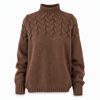 🛍️New Arrivals - Casual Solid Color Turtleneck Knit Pullover