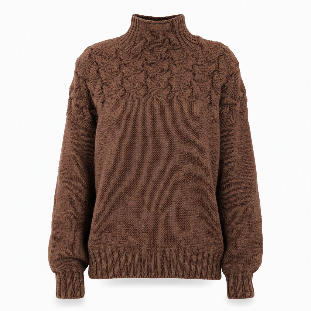 🛍️New Arrivals - Casual Solid Color Turtleneck Knit Pullover