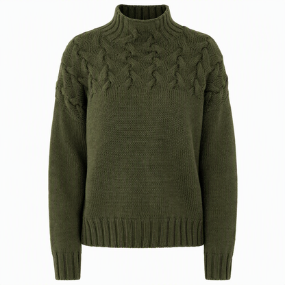 🛍️New Arrivals - Casual Solid Color Turtleneck Knit Pullover