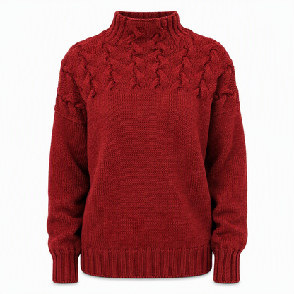 🛍️New Arrivals - Casual Solid Color Turtleneck Knit Pullover