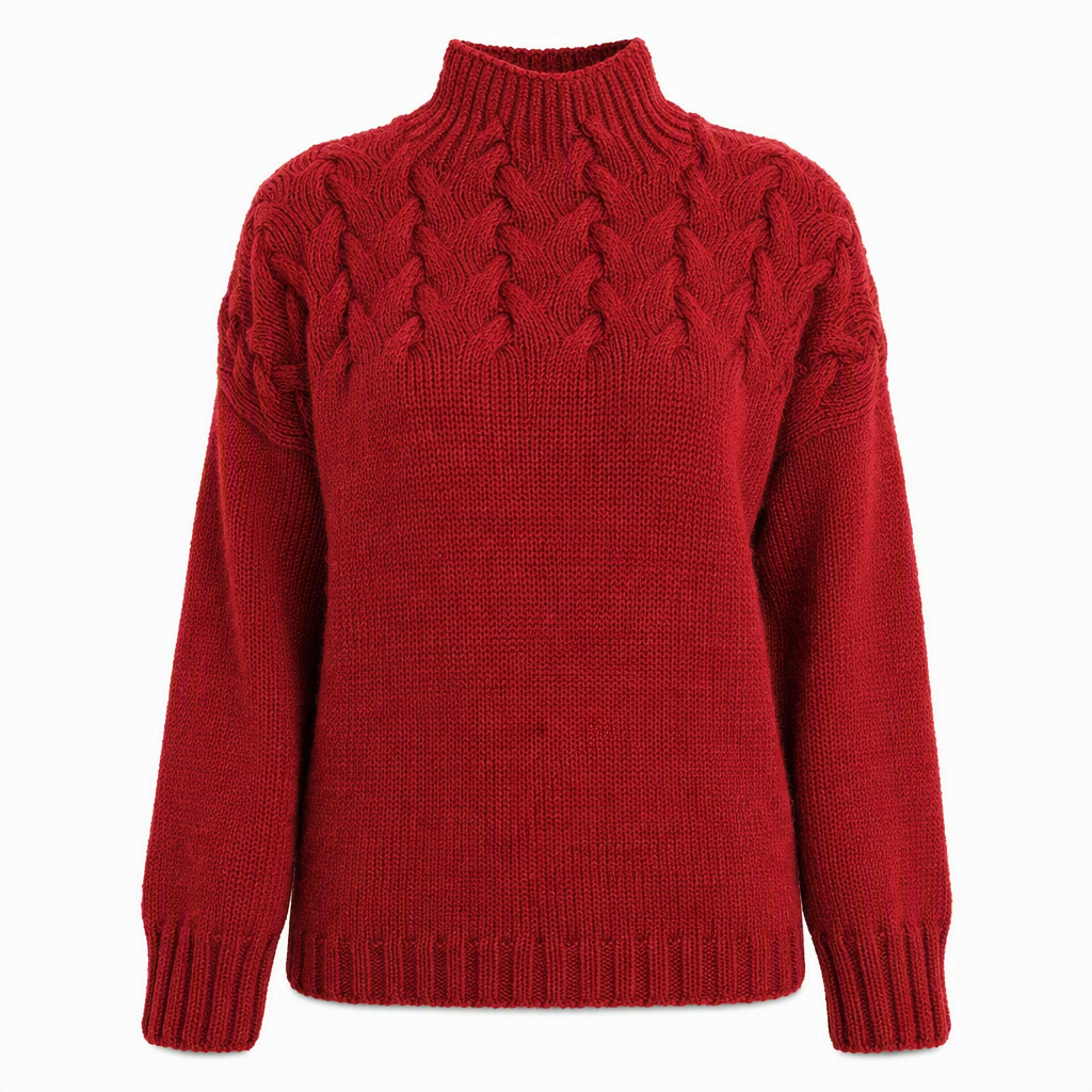 🛍️New Arrivals - Casual Solid Color Turtleneck Knit Pullover