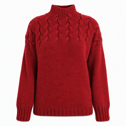 🛍️New Arrivals - Casual Solid Color Turtleneck Knit Pullover