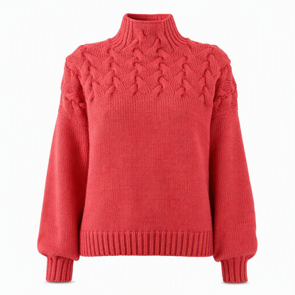 🛍️New Arrivals - Casual Solid Color Turtleneck Knit Pullover