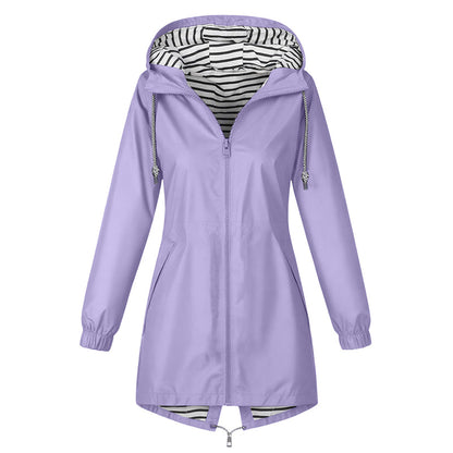🌧️ Ready When the Weather Turns | Women's Waterproof Hooded Outdoor Jacket