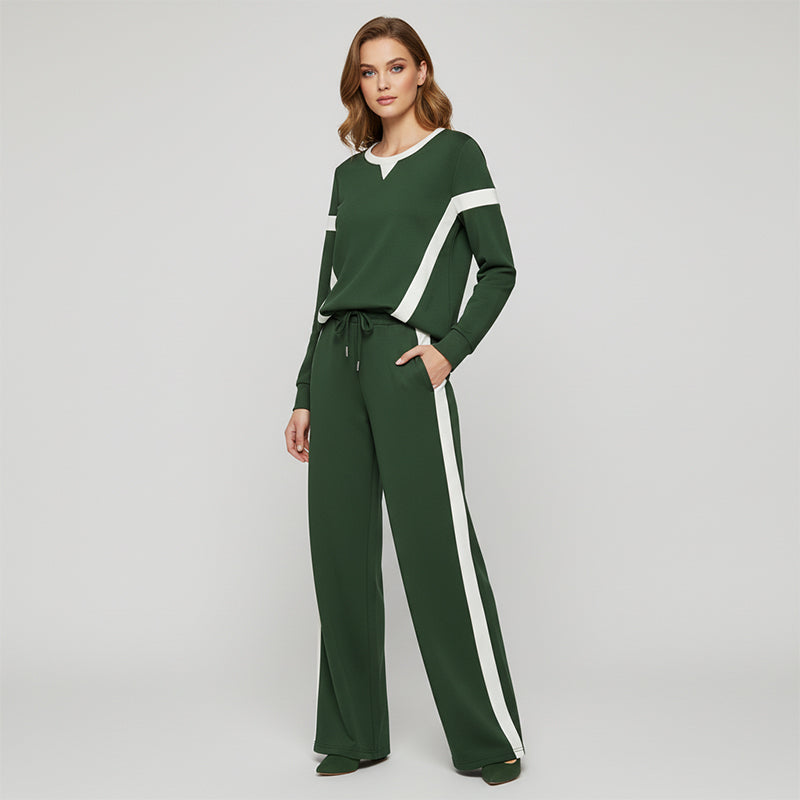 ⌛Limited-Time Offer-Women’s Casual Relaxed Fit Top & Pants 2-Piece Set
