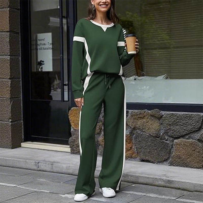 ⌛Limited-Time Offer-Women’s Casual Relaxed Fit Top & Pants 2-Piece Set