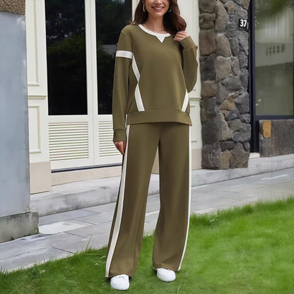 ⌛Limited-Time Offer-Women’s Casual Relaxed Fit Top & Pants 2-Piece Set