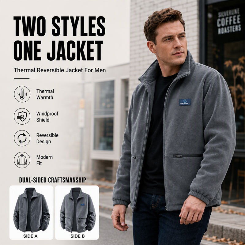 Men's Winter Warm Reversible Jacket