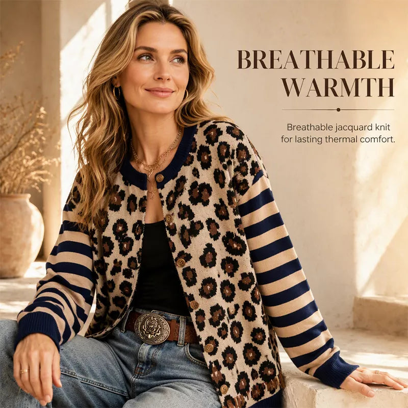 🐆 Statement Print, Cozy Layers | Women's Leopard Print Cardigan ⚡ Free Shipping