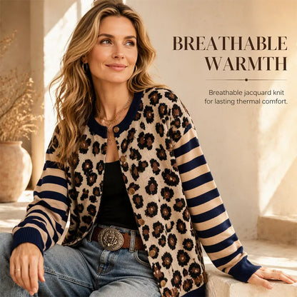 🐆 Statement Print, Cozy Layers | Women's Leopard Print Cardigan ⚡ Free Shipping