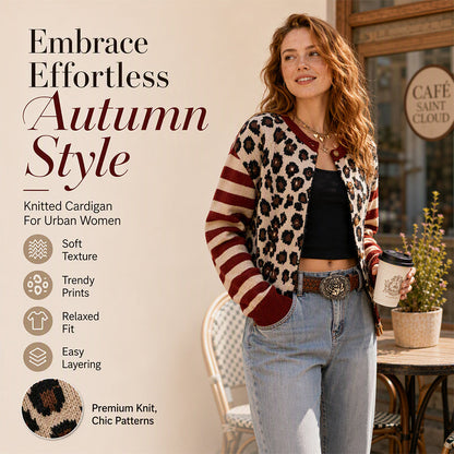 🐆 Statement Print, Cozy Layers | Women's Leopard Print Cardigan ⚡
