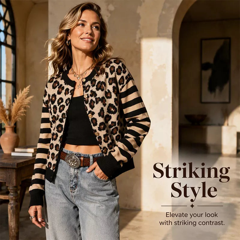 🐆 Statement Print, Cozy Layers | Women's Leopard Print Cardigan ⚡ Free Shipping