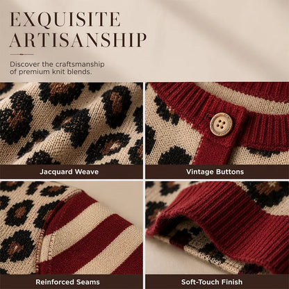 🐆 Statement Print, Cozy Layers | Women's Leopard Print Cardigan ⚡