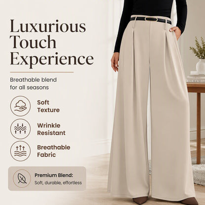 🌸 New Arrival | Women's High-Waisted Relaxed Wide-Leg Pants