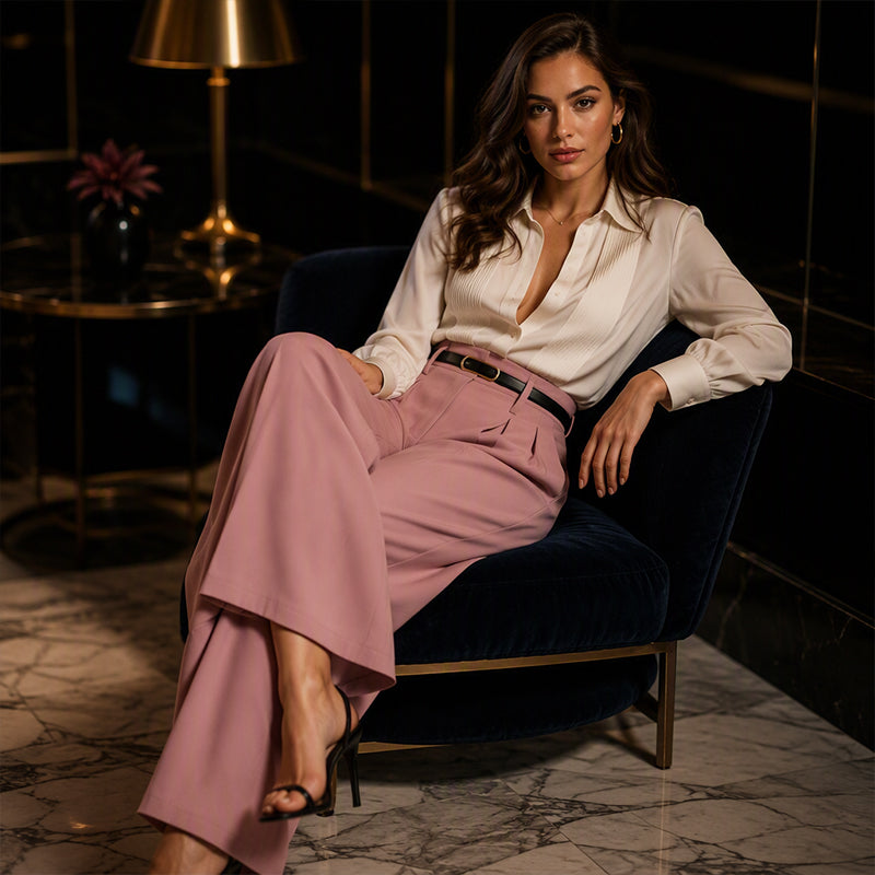 🌸 New Arrival | Women's High-Waisted Relaxed Wide-Leg Pants