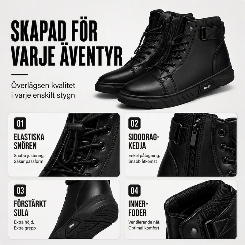 🍂Nya höstnyheter|Herr Vattentäta Boots i Läder – Robust Höst- och Vintersko🦂