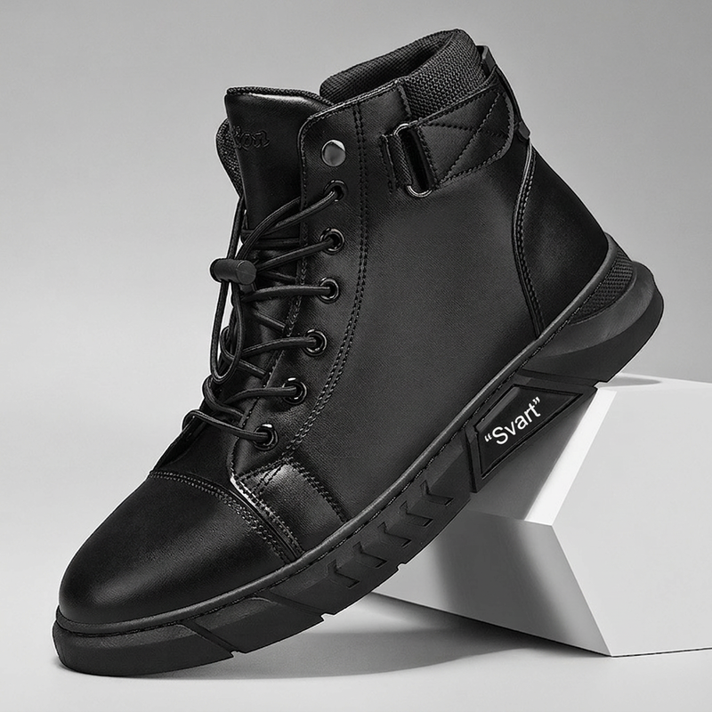 🍂Nya höstnyheter|Herr Vattentäta Boots i Läder – Robust Höst- och Vintersko🦂