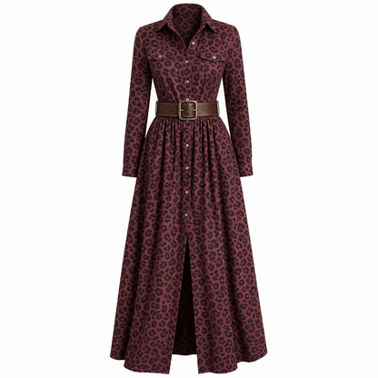 ✨ French-Inspired Elegance | Women's Plaid Cinched-Waist Pleated A-Line Dress