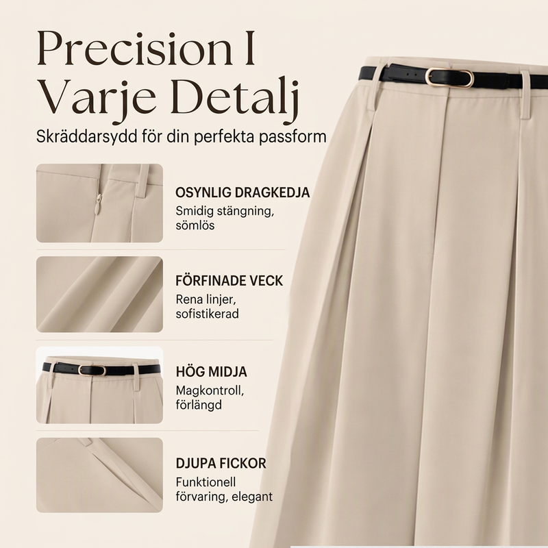 ✨ Elegant Vida Byxor För Kvinnor | Hög Midja & Smickrande Passform