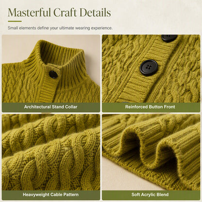 🧶 Long-Line Warmth, Flattering Texture | Women's Cable Knit Duster Cardigan ⚡ Free Shipping