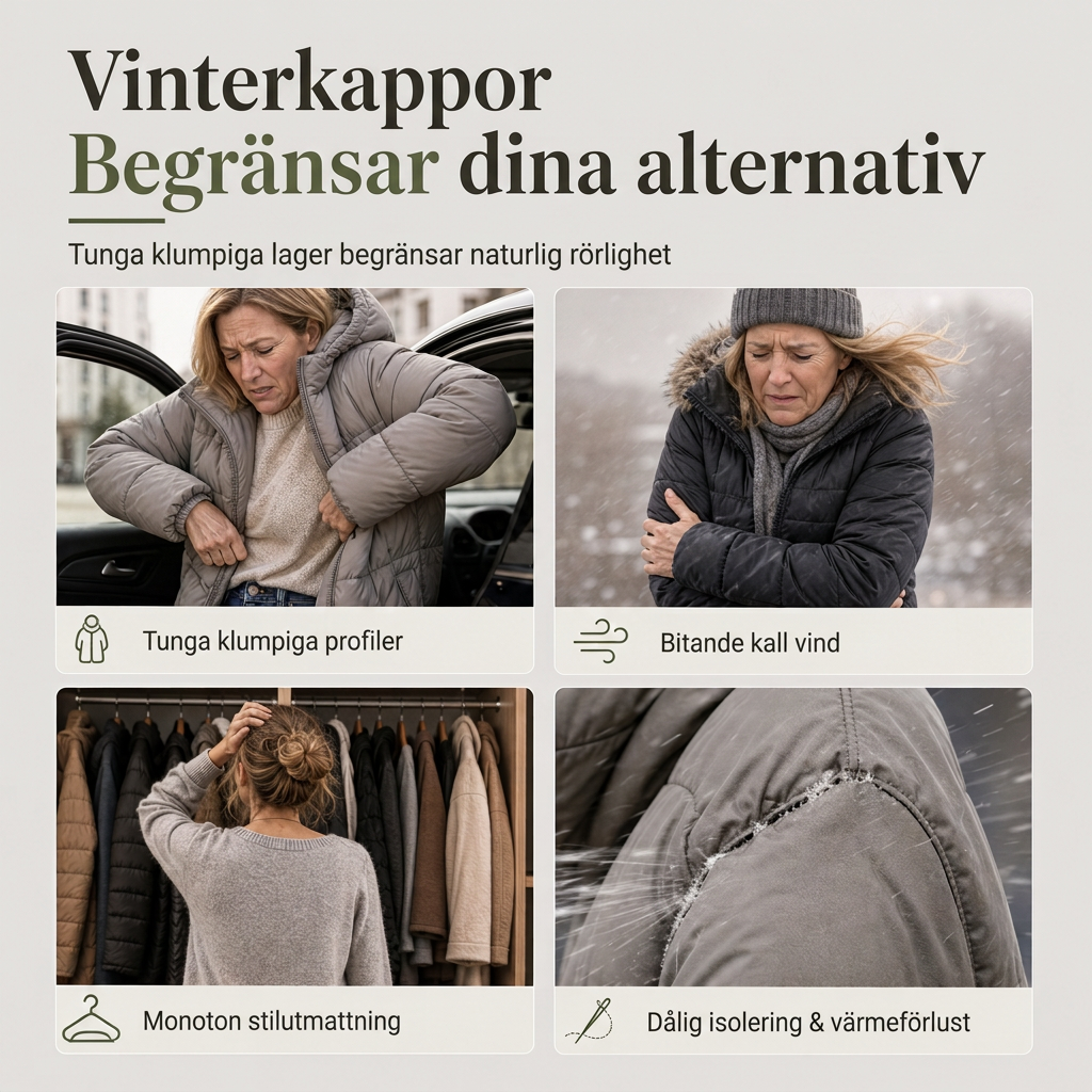 🛍️Dam Vändbar Vadderad Jacka med Huva – 2-i-1 Höst & Vinterjacka