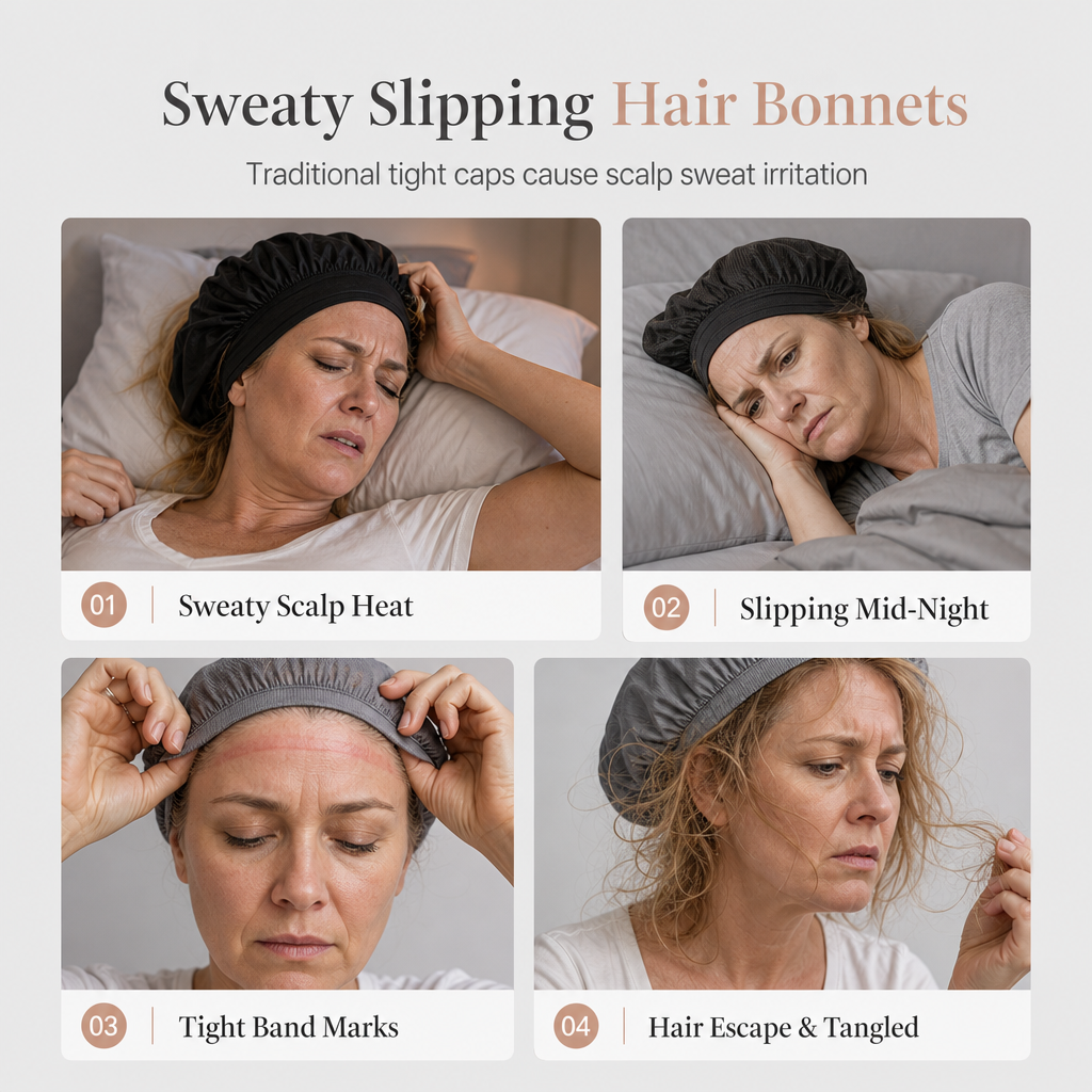🌿 Breathable Comfort, Stay-Put Fit | Women's Wide-Band Mesh Hair Cover 🎁 Buy 1 Get 1 Free
