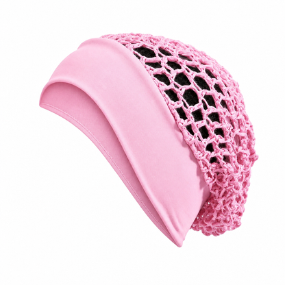 🌿 Breathable Comfort, Stay-Put Fit | Women's Wide-Band Mesh Hair Cover 🎁 Buy 1 Get 1 Free