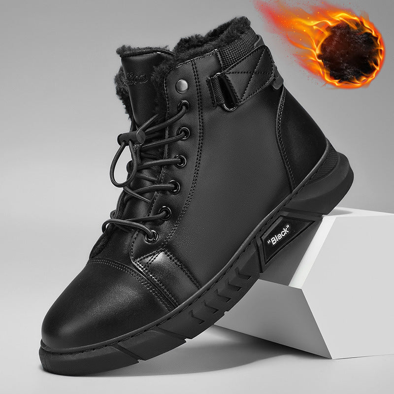 🥾 Built Tough for Every Step | Men's Waterproof Genuine Leather Combat Boots