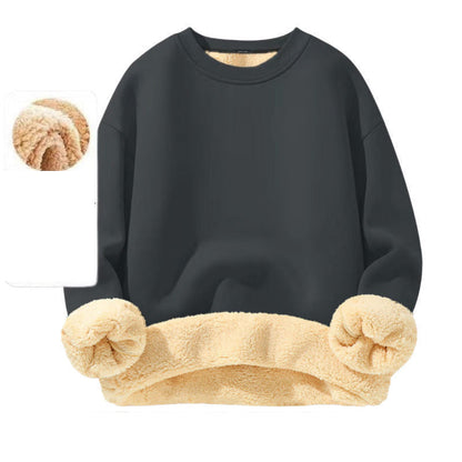 Men's Fleece Lined Crewneck Sweatshirt|Free shipping！