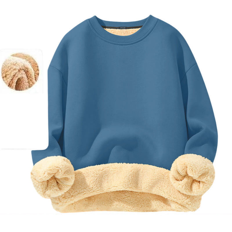 Men's Fleece Lined Crewneck Sweatshirt|Free shipping！