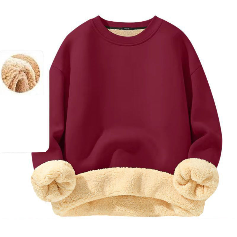 Men's Fleece Lined Crewneck Sweatshirt|Free shipping！