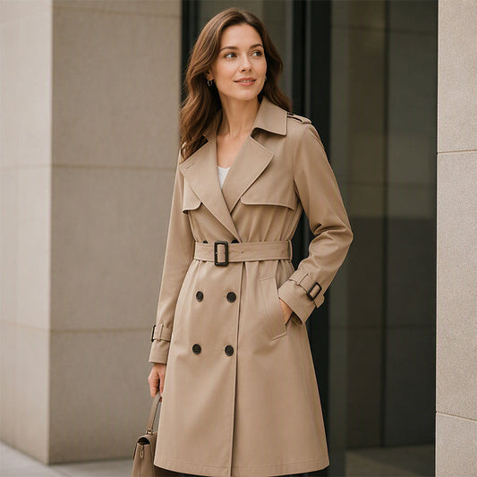 🧥Jämn fallning, beständig elegans – Tidlös trenchcoat i premiumkvalitet 🧥✨