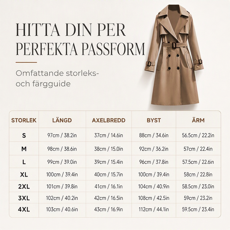 🧥Jämn fallning, beständig elegans – Tidlös trenchcoat i premiumkvalitet 🧥✨