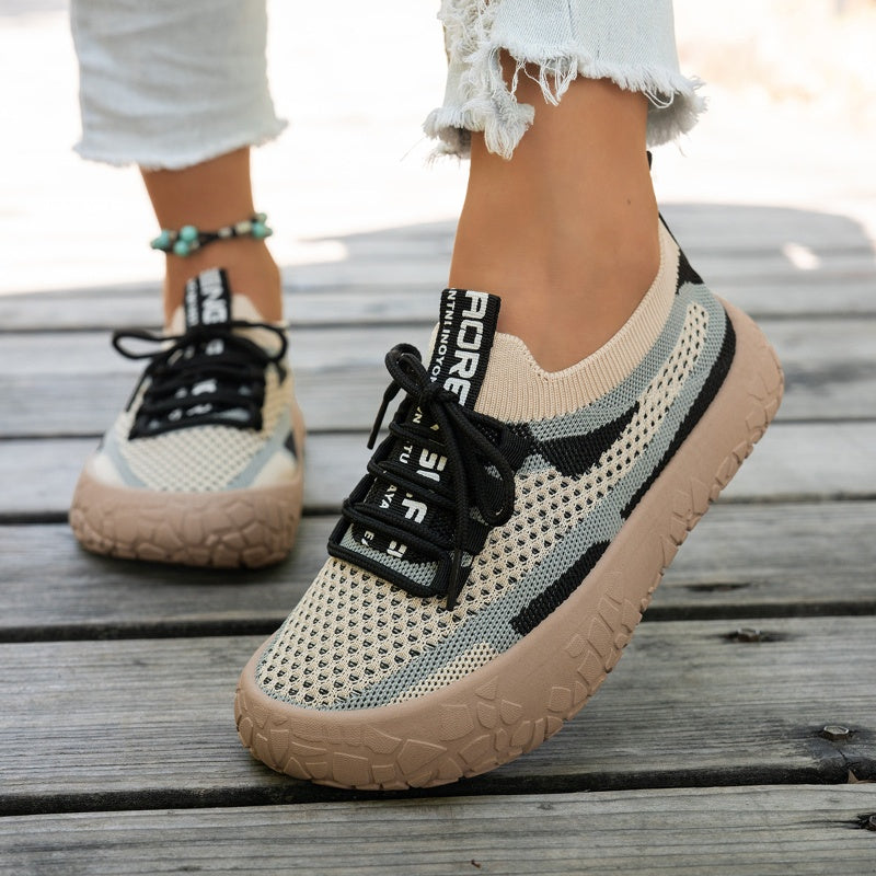 👟 Breathable Knit, Cushioned Steps | Women's Lightweight Walking Sneakers