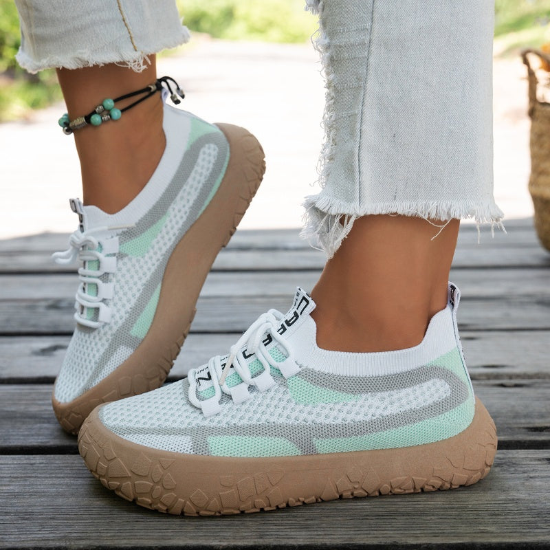 👟 Breathable Knit, Cushioned Steps | Women's Lightweight Walking Sneakers