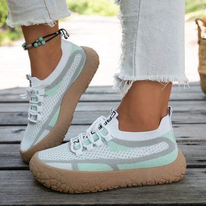 👟 Breathable Knit, Cushioned Steps | Women's Lightweight Walking Sneakers