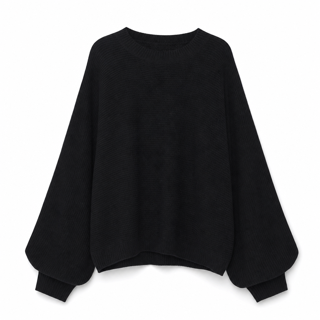 🧶 Flattering Drape, Easy Movement | Women's Batwing Knit Pullover
