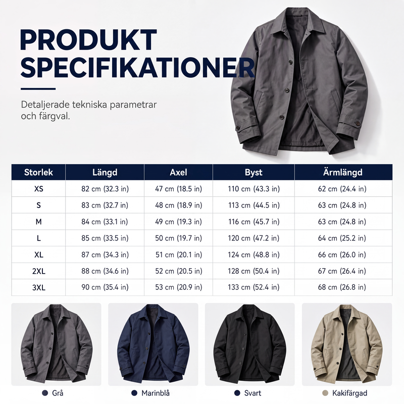 Bästsäljare🔥|Premium herrjacka med vattenavvisande design – stil för varje dag