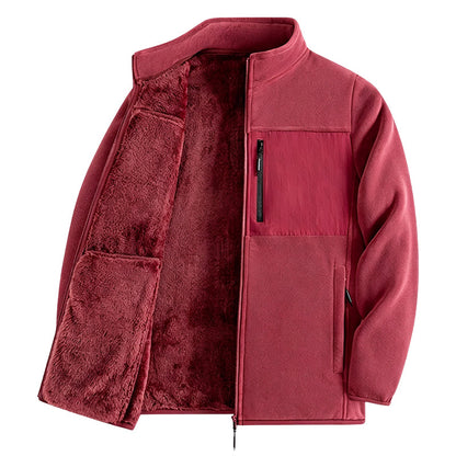Unisex Heavyweight Fleece Full Zip Up Jacket|Free Shipping⚡
